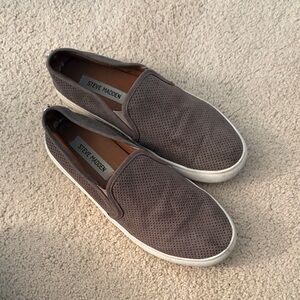 Steve Madden Brown Perforated Loafers